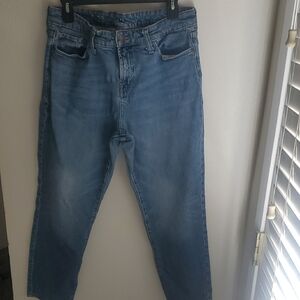 a.n.a Blue Straight Boyfriend Midrise Jeans Women's Size 8